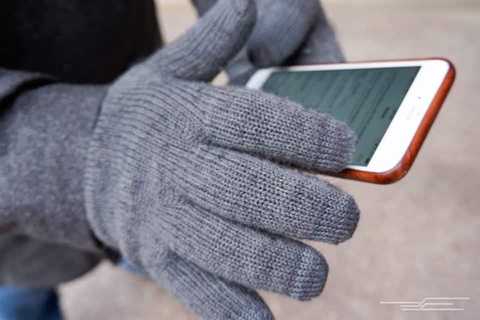 iGlove Unisex dodirni ekran pletene rukavice ruka topla za IPhone IPad Blackberry Samsung HTC i druge pametne telefone PDA / siva