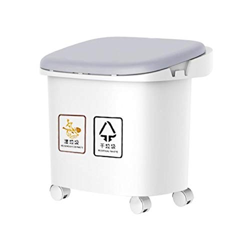 Allmro Mali smeće može 3 klasifikacija sloja Kanta za smeće Kuhinja plastična gumba za prašinu mokri i suho push gumb Reciklira se
