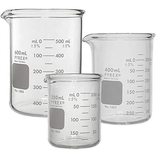 Za teške uslove rada, Set staklenih čaša, Griffin Low Form-3 veličine-250, 400 i 600ml