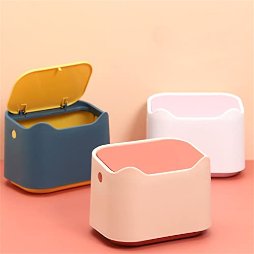ZHAOLEI slatka desktop kanta za otpatke kućanski stol sitnice plastični Kancelarijski materijal kanta za smeće Mini kutija za bačvu
