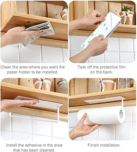 DIJIAMU držač kuhinjske role slobodno stojeći Neproforirani držač papirnih ubrusa vješalica za toaletni papir Držač papira Držač papira