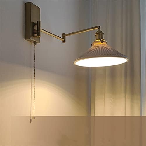 ZSEDP LED zidno svjetlo lijevo i desno rotirajuće Zipper Switch spavaća soba trpezarijski stol lampa keramičko svjetlo za stepenice