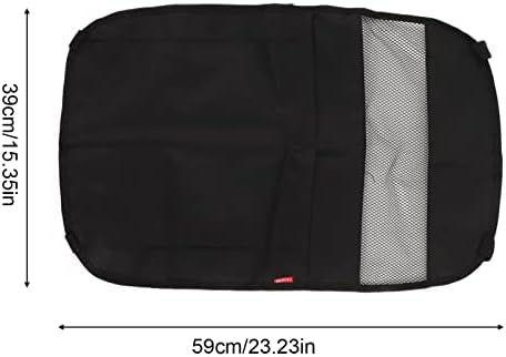 Aramox Car Mesh Organiser Fit za automobile, neto džep u džepu Oxford Krpom 59x39cm Black Universal Seat Reck Mreži
