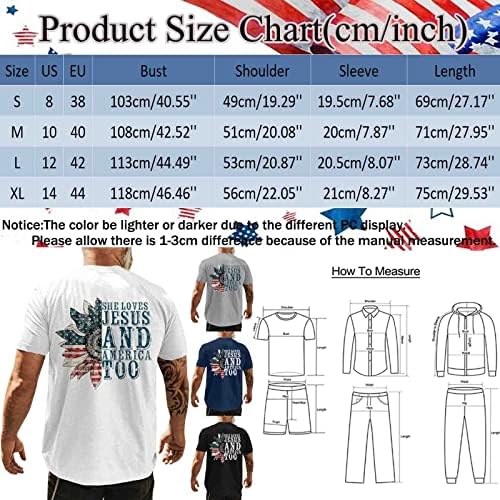 XXBR Stars and Stripes Print TEE majica za muškarce Classic Fit Crewneck Patriotska USA zastava TOP LODIER HOODINA majica s kapuljačom