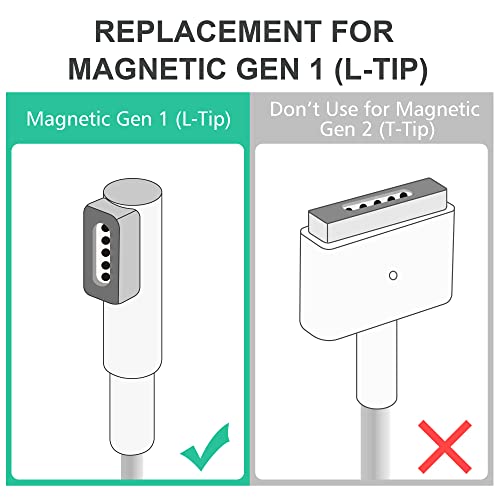 Agvee 10ft USB-C do magnetskog L-tip kabla, tip-c PD 85W Power Brzo punjenje Priključak za priključak za Macbook Pro Air L-glava punjač,
