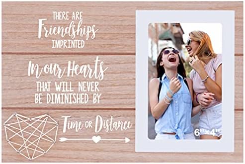 NZY okvir za slike poklon za najbolju prijateljicu sestru Bestie-prijateljstva utisnuta u naša srca -poklon prijateljstva na daljinu-poklon