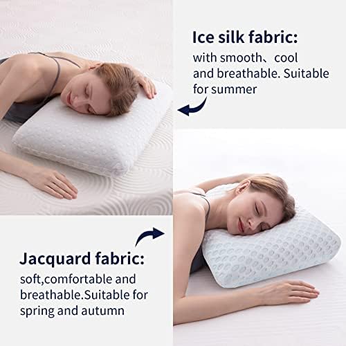 Hcore firma gel memorijski pjenasto jastuk dvostrano hlađenje i ugodan poklopac za pranje za sve sezone prozračenog pjenastog jastuka
