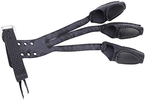 SUNGOOYUE rukavice za zaštitu prstiju od streličarstva, univerzalne rukavice za streličarstvo sa tri prsta Američke lovačke mašne tradicionalne mašne za snabdevanje prstiju jezičke zaštitne opreme