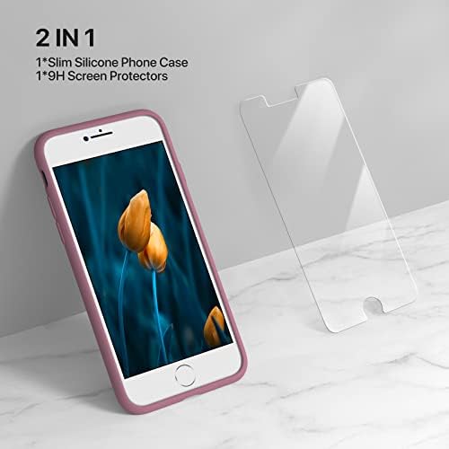 Miracase Ultra Slim dizajniran za iPhone SE CASE 2022 / iPhone SE 2020 Case / iPhone 7 Case / iPhone 8 Case sa zaštitnikom zaslona, ​​multi-color Silikonski udarni telefon