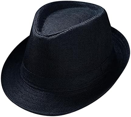 Muškarci i žene Retro Jazz Hat Soild Britanska šešir za sunčanje Putovanje sunčanim šeširom Sunčani štit za tvrde kape