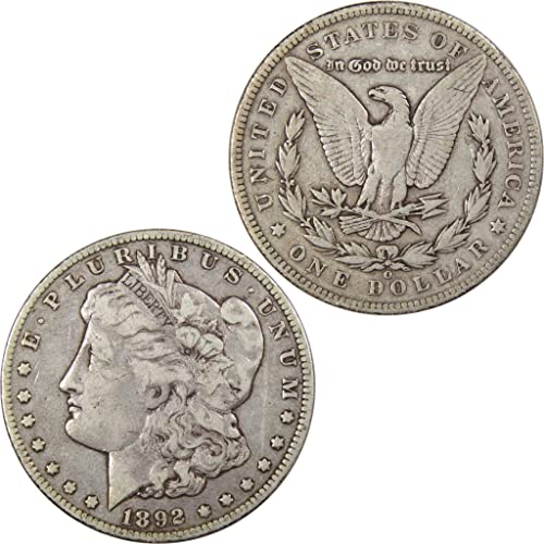 1892. o Morgan Dollar F Fino 90% Silver US Coin SKU: I1838