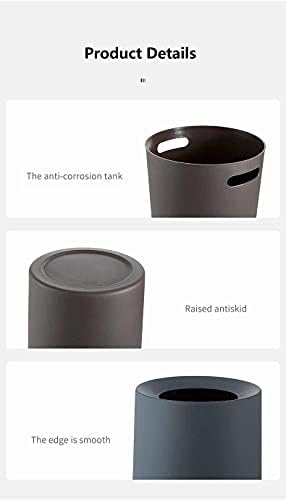 WXXGY kanta za smeće kanta za smeće Kreativna kanta za smeće bez poklopca jednostavna dvoslojna korpa za kućni otpad i pogodna/narandžasta