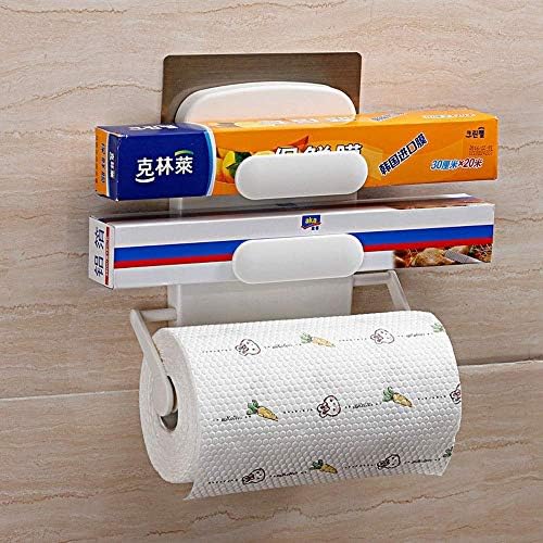 Yuanflq Creative Podesiva tkiva, višenamjenski plastični toaletni držač za držač za zid za skladištenje filma, bešavne naljepnice