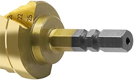 XMEIFEITS Step Drill 6 - 25mm HSS t-itanium Spiral Coated Step burgija bušilica električni alati metalni brzi čelični drveni rezač
