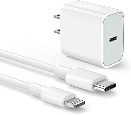 iPhone Fast Charger, Amoner 20w USB C zidni Punjač sa 3ft USB C do munjevitog kabla MFI sertifikovani brzi USB-C PD punjač za iPhone