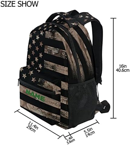 Alaza Custom USA Flag Desert Camo ruksak Prilagođeni Personalizirani prijenosna računala iPad tablet Travel Torba sa više džepova