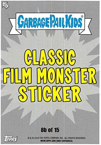 2018 TOPPS Sarbage Pail Kids Oh The Horror-Ible Classic Film Monster B Puke # 8b Kupaonica Boris X Zvanična ne-sportska trgovačka kartica u nm ili boljeg konditona
