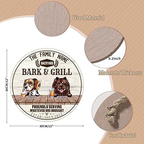 Funny paletni palci za pse potpisuje plaque okrugla ljubitelj za pse vješalica i roštilj antički obrtni znak sa smiješnim psom kazivanje