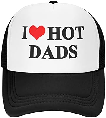 Volim srce vruće tate šešir unisex kamiondžija za odrasle Podesiva kapa za odrasle klasične ribolovne kapice