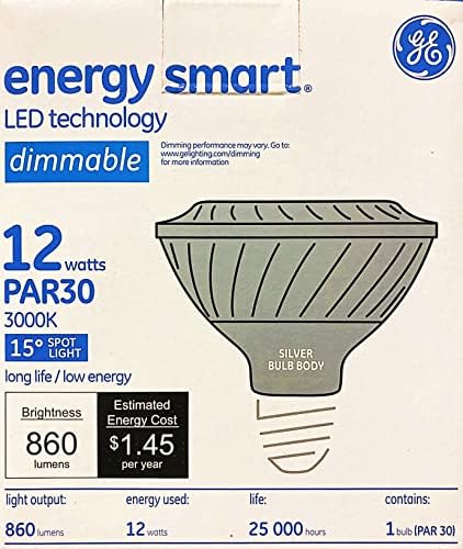 GE 67922 LED Energy Smart PAR30 Spotlight, 12 watt, zatamnjiva, 3000k, 860 lumena LED sijalica