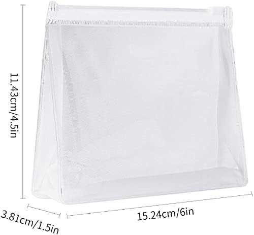 JIAKAI 8kom-Mini mala PVC prozirna plastična torba za kozmetičke organizatore torbica sa zatvaračem sa zatvaračem za putovanja na