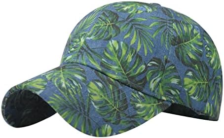 Unisex kamiondžija Bejzbol šešir Tropski Print Vintage Bejzbol šešir za sunce za muškarce žene zaštita od sunca pamučni Tata šešir