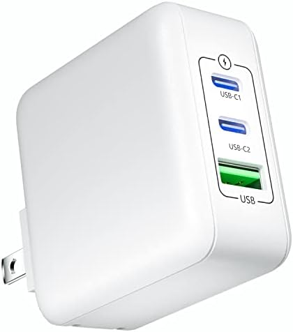 USB C Charger 40W PD iPhone Fast Charger sa 3-portom tipa C sklopivi Adapter kompatibilan za iPhone 14 Pro Max/14 Plus/13, MacBook