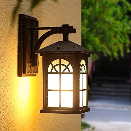 ZJHYXYH vanjska zidna svjetiljka Europski stil Vodootporna dvorišna svjetiljka Vrt Villa vanjska LED kapija Balkon lampa ograda zida