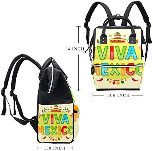 Guerotkr Travel Backpack, Bag za pelene, Backpad Pelenerine, Viva Mexico Style