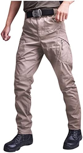 Muške fleksibilne maskirne taktičke hlače, višebogeni otporni na teretni pantalone, lagane planinarske obuke za planinarenje