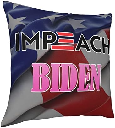 Impeacch predsjednik Biseen Harris Soft Udoban dvostrani pliša jastuk sa jakim kućnim praktičnošću 18 x 18 u