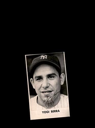 Yogi Berra JSA COA potpisala je vintage 3x4 1950 original Njujork Yankees Photo - AUTOGREM MLB Photos