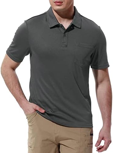 Rdruko muške Polo majice kratki rukav brzo suvo sportske majice za Golf na otvorenom sa džepom