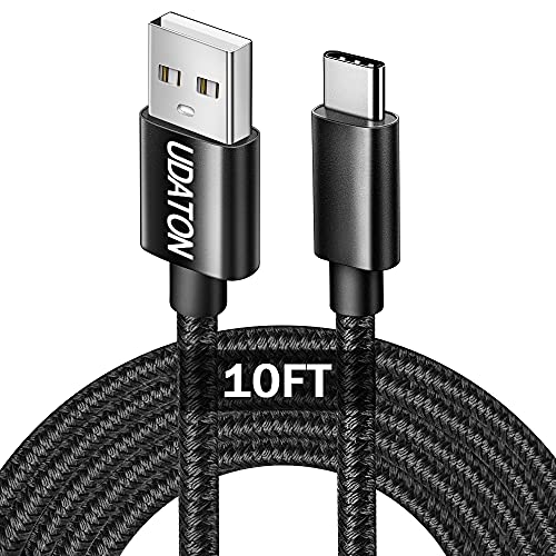 UDATON USB Tip C kabl za brzo punjenje, 10ft USB C ekstra dugi najlonski kabl za punjenje, USB A do USB C TPE kabl kompatibilan sa