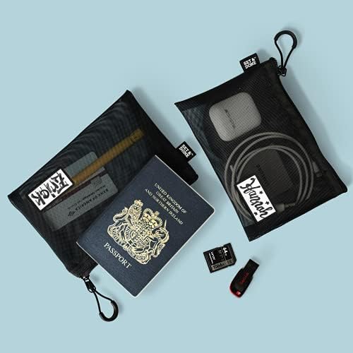 Set & amp; Done Mesh kozmetička torba mrežaste torbe za šminkanje mrežasta torbica sa patentnim zatvaračem za Uredske ili putne potrepštine