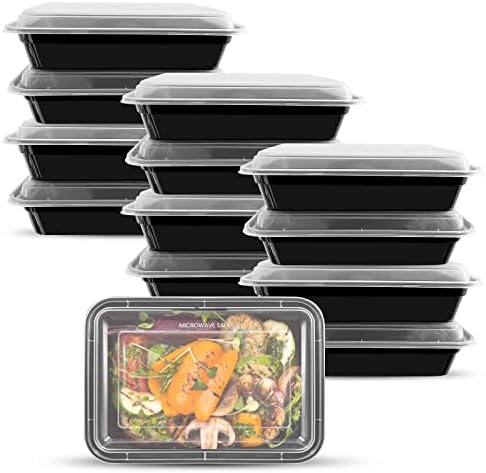 26oz. Kontejneri za pripremu obroka [25 pakovanja] - višekratni pretinac bez BPA kontejneri za skladištenje hrane sa poklopcima /