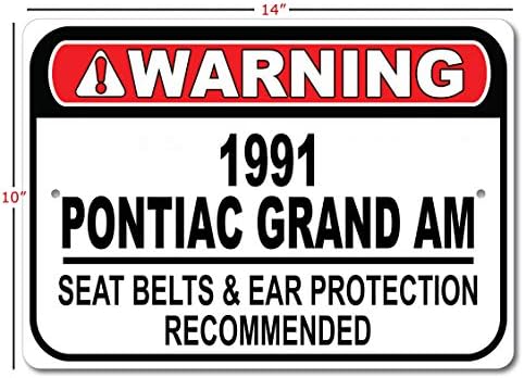 1991 91 Pontiac Grand am Seat Betl Preporučeni brz auto, metalni garažni znak, zidni dekor, GM Auto set - 10x14 inča