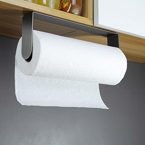 Yigii držač papirnih ručnika ispod ormarića-ljepljivi stalak za papirne ubruse zid za držač kuhinjskih papirnih rolni, Nerđajući čelik