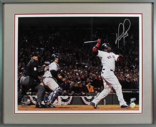Red Sox David Ortiz potpisao je 16x20 uokvirena fotografija MLB BB580041 - AUTOGREMENT MLB Photos
