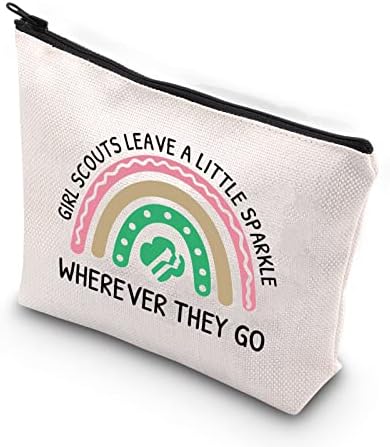 TSOTMO Girl Scout poklon Girl Scouts ostavite malo sjaja gdje god da idu poklon torbica sa patentnim zatvaračem torba za šminkanje