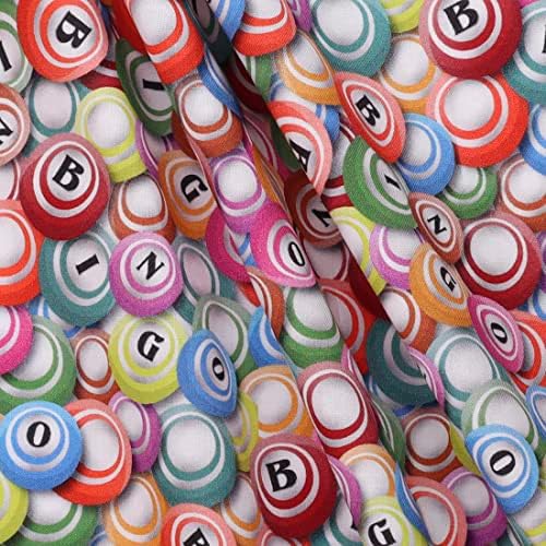 Mook Fabrics Cotton Bingo, Multi, 15 Yard Bolt