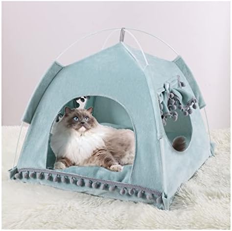 N / A kućni ljubimci Kuće Mačke Portable TEEPEE sa gustim mekim jastukom na raspolaganju za pseće izlete na otvorenom