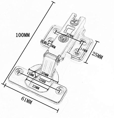 SDGH 4pcs šarke od nehrđajućeg čelika hidraulični ormarići šarke šarke za klicanje meko zatvori kuhinjski ormar za namještaj full