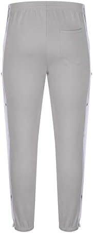 Duks za muške modne čipke Elastične olovke za olovke Dugme Prozračiva Jogger Fitness Sportske casual pantalone