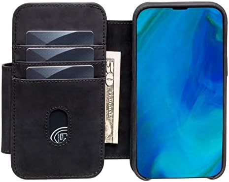 DOC ARTISAN Classic V5 iPhone 14 Pro Max kožna torbica za novčanik sa odvojivom magnetnom futrolom za telefon / kompatibilna sa MagSafe
