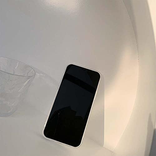 Fycyko kompatibilan sa iPhone 12 pro maksimalnom futrolom, sa čistom slatkom leptirskom bijelom futrolom za djevojčice Woman Slim Slim TPU bacanje kafići za iPhone 12 pro max-bijeli