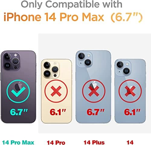 NGB Supremacratity kompatibilan sa iPhoneom 14 Pro max futrolom sa kaljenim staklom zaslon / držač prstena / nosač zgloba, djevojke