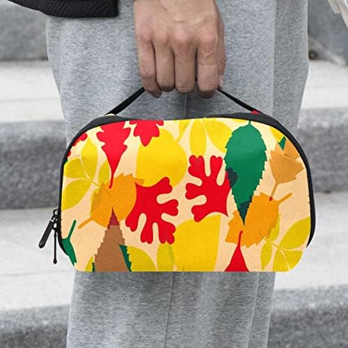 Vodootporne kozmetičke torbe, jesenji listovi žuta narandžasto zelena crvena putna kozmetička torbica, multifunkcionalne prenosive