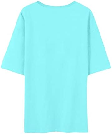 Ženska majica kratkih rukava na vrhu Ljeto Slatka ispisana okrugla vrpca Bluza 2023 Modni casual tebi