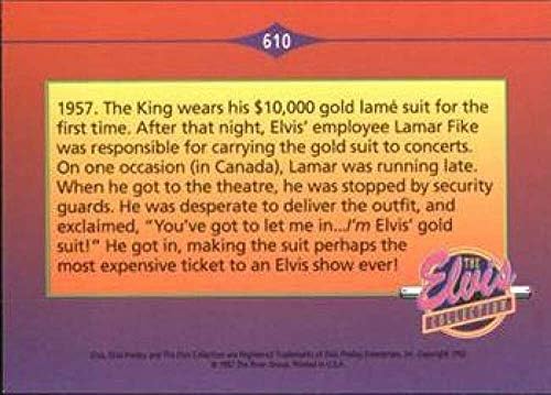 1992. Grupa rijeke The Elvis Collection Nonsport 610 1957. Kralj nosi svoju 10.000 zlatnih službenih standardnih trgovačke karte